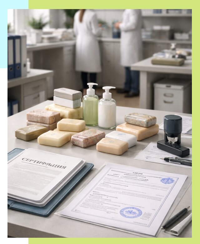 Сертификация мыла и сертификат на мыло в Стерлитамаке от 12359 | Алешин-Стм