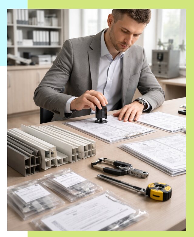 Сертификация ПВХ продукции в Стерлитамаке от 8754 р., Алешин-Стм