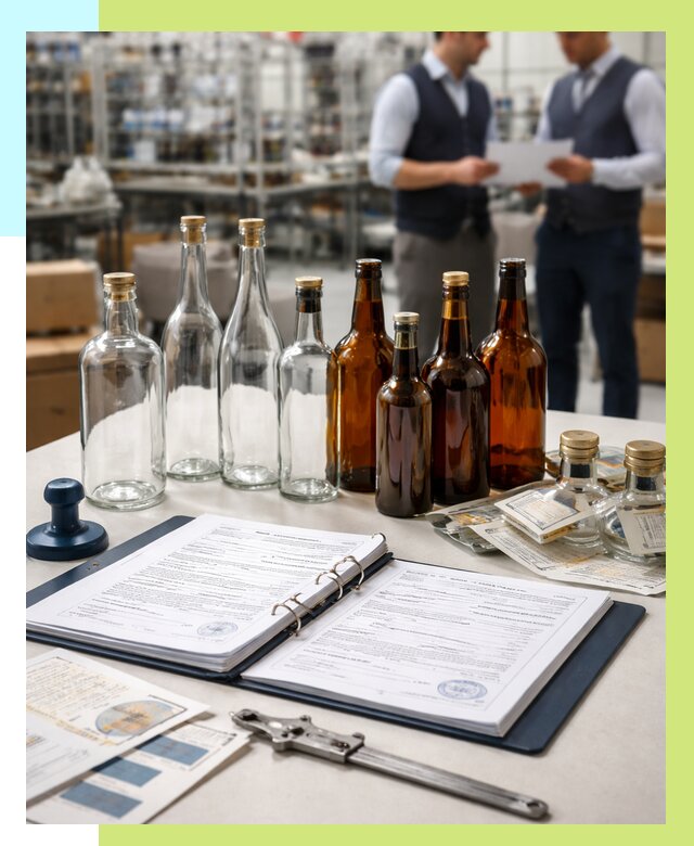 Сертификация стеклянных бутылок в Стерлитамаке от 25748 р. | Алешин-Стм