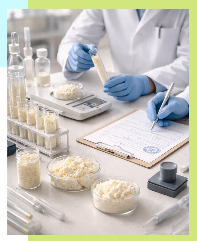 Сертификация творога в Стерлитамаке от 12359 р. под ключ | Алешин-Стм